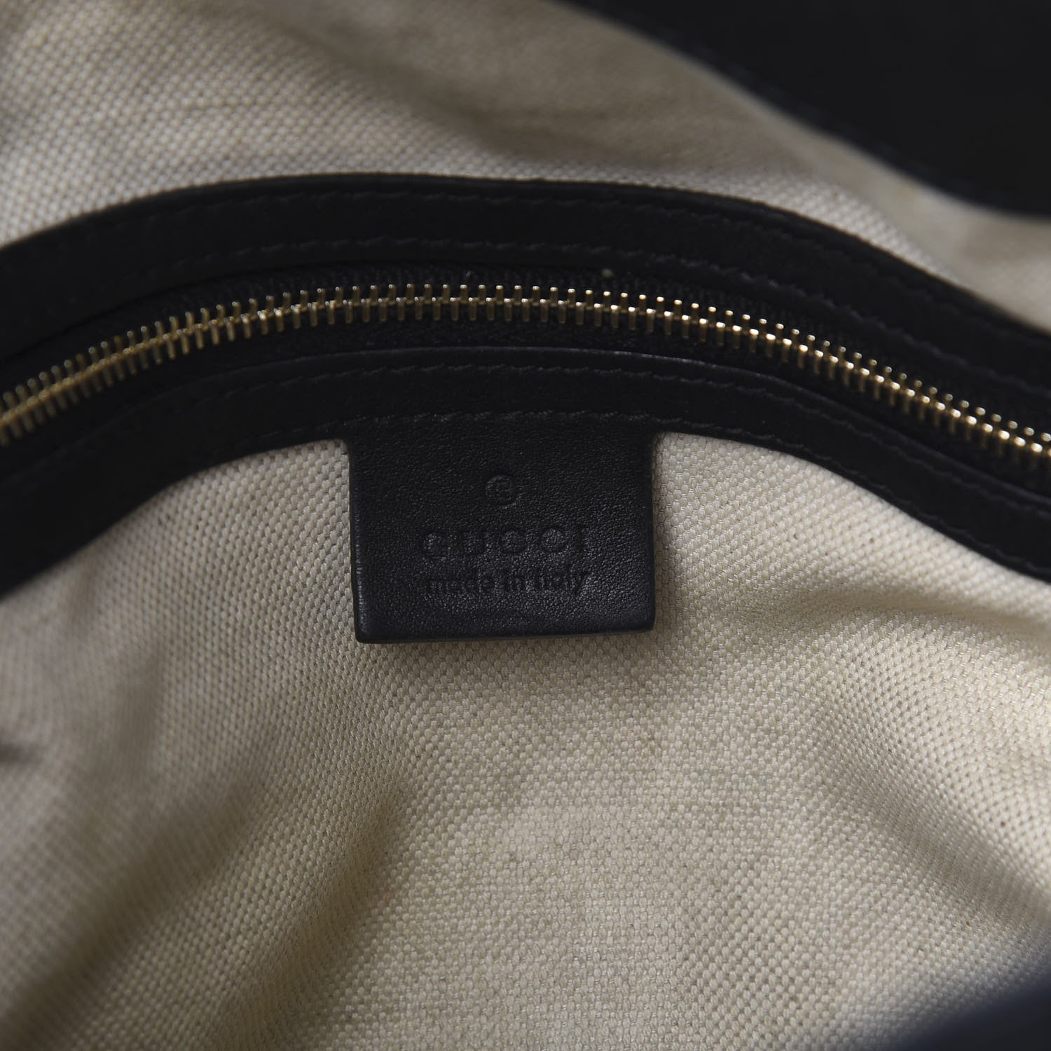 Gucci Guccissima Medium Bree Foldover Tote Black 7 of 12