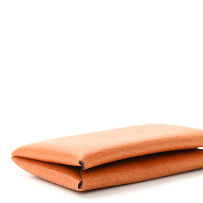 Hermes Peau Porc Calvi Card Case Toffee 8 of 9