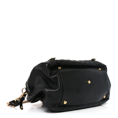Marc Jacobs Calfskin Quilted Dita Duffle Bag Black 3 of 8