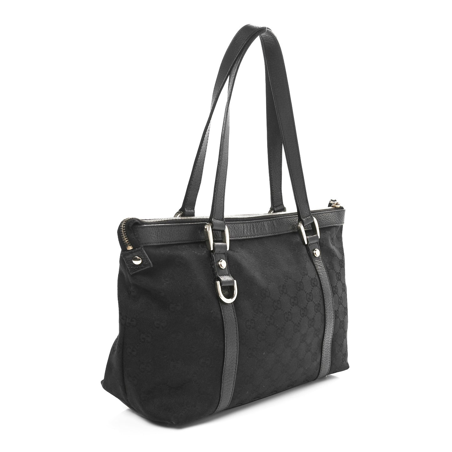 Monogram Medium Abbey Tote Black