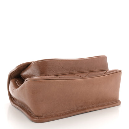 Saint Laurent Crinkled Calfskin Matelasse Monogram Baby Niki Chain Satchel  Light Caramel 4 of 10