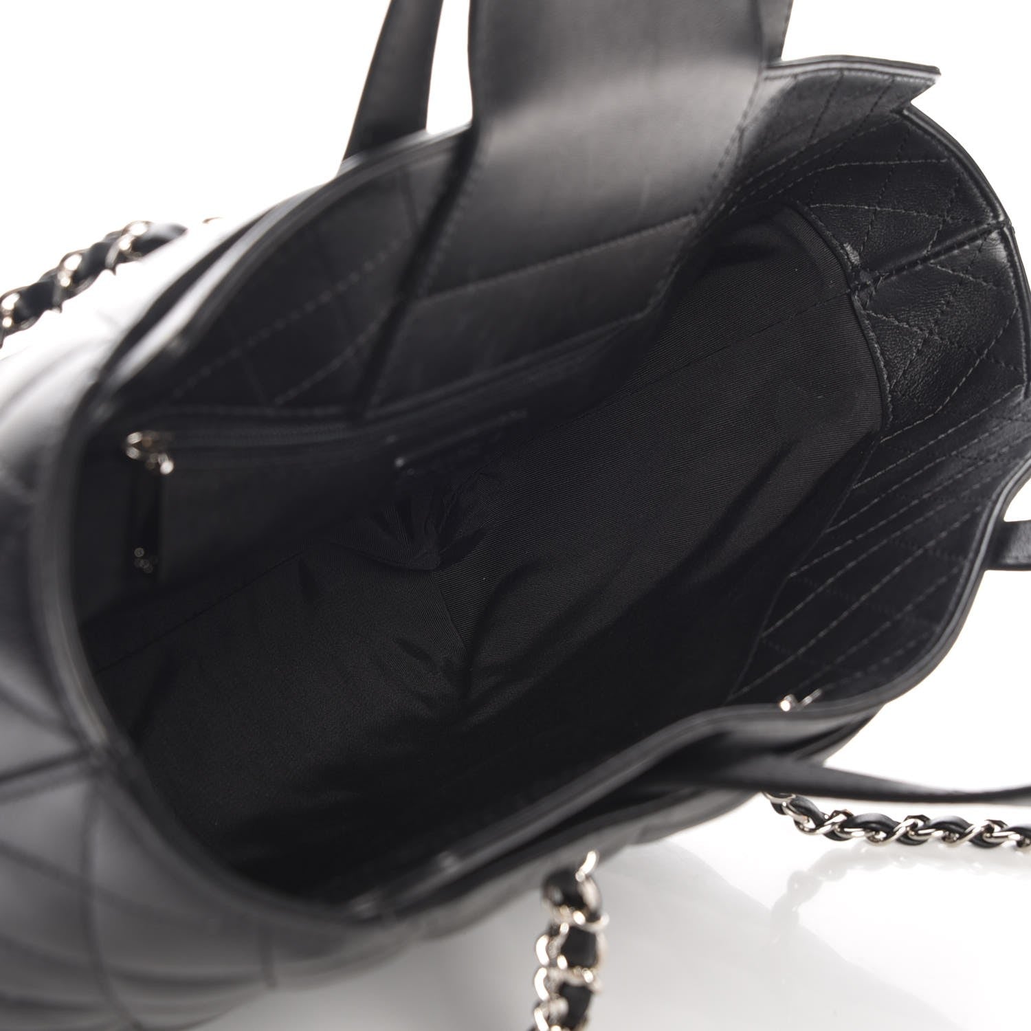 Chanel Calfskin Quilted Large Shopping Tote Black 6 of 8