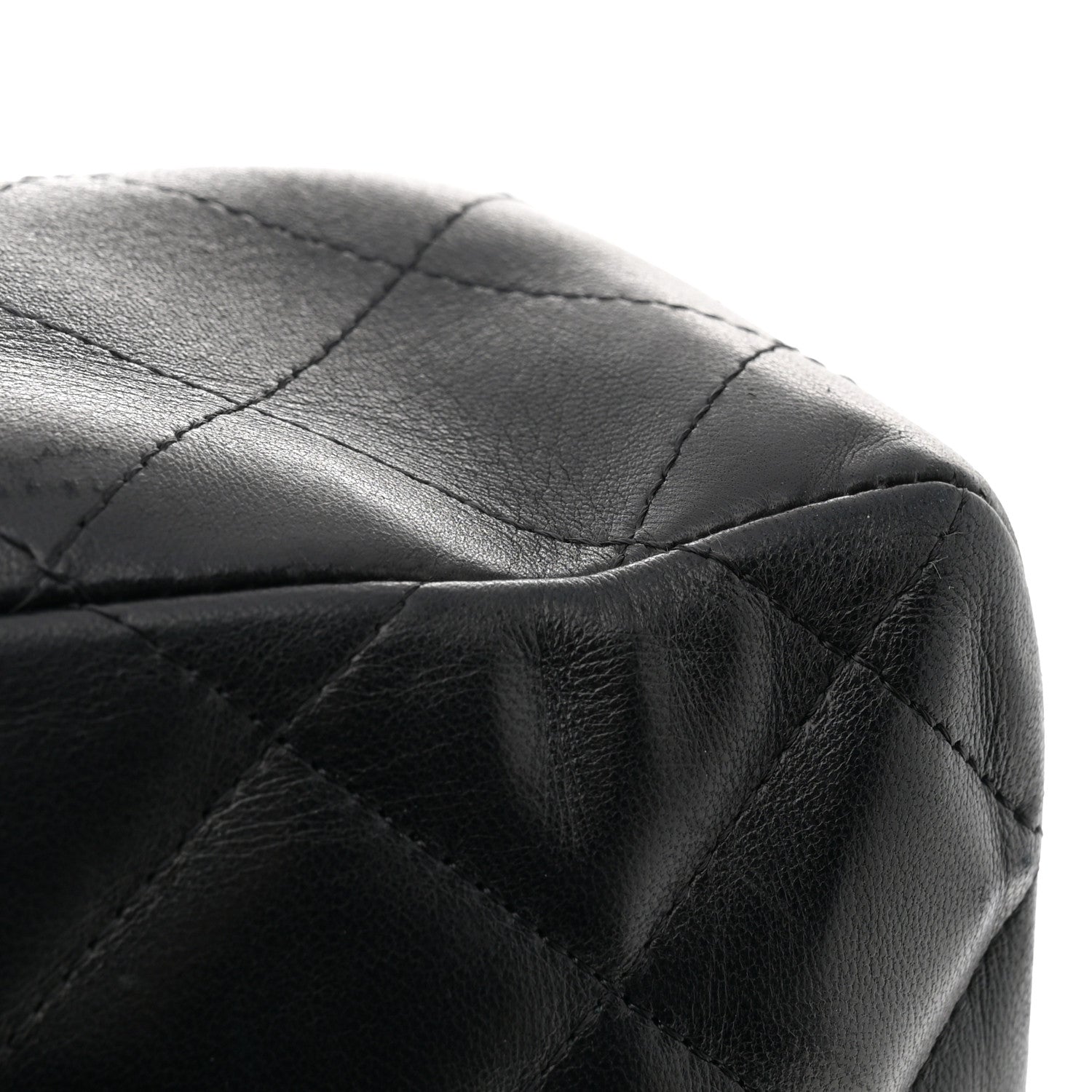 Chanel Lambskin Quilted Jumbo Single Flap Black 14 of 15
