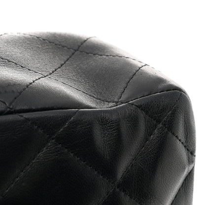 Chanel Lambskin Quilted Jumbo Single Flap Black 14 of 15