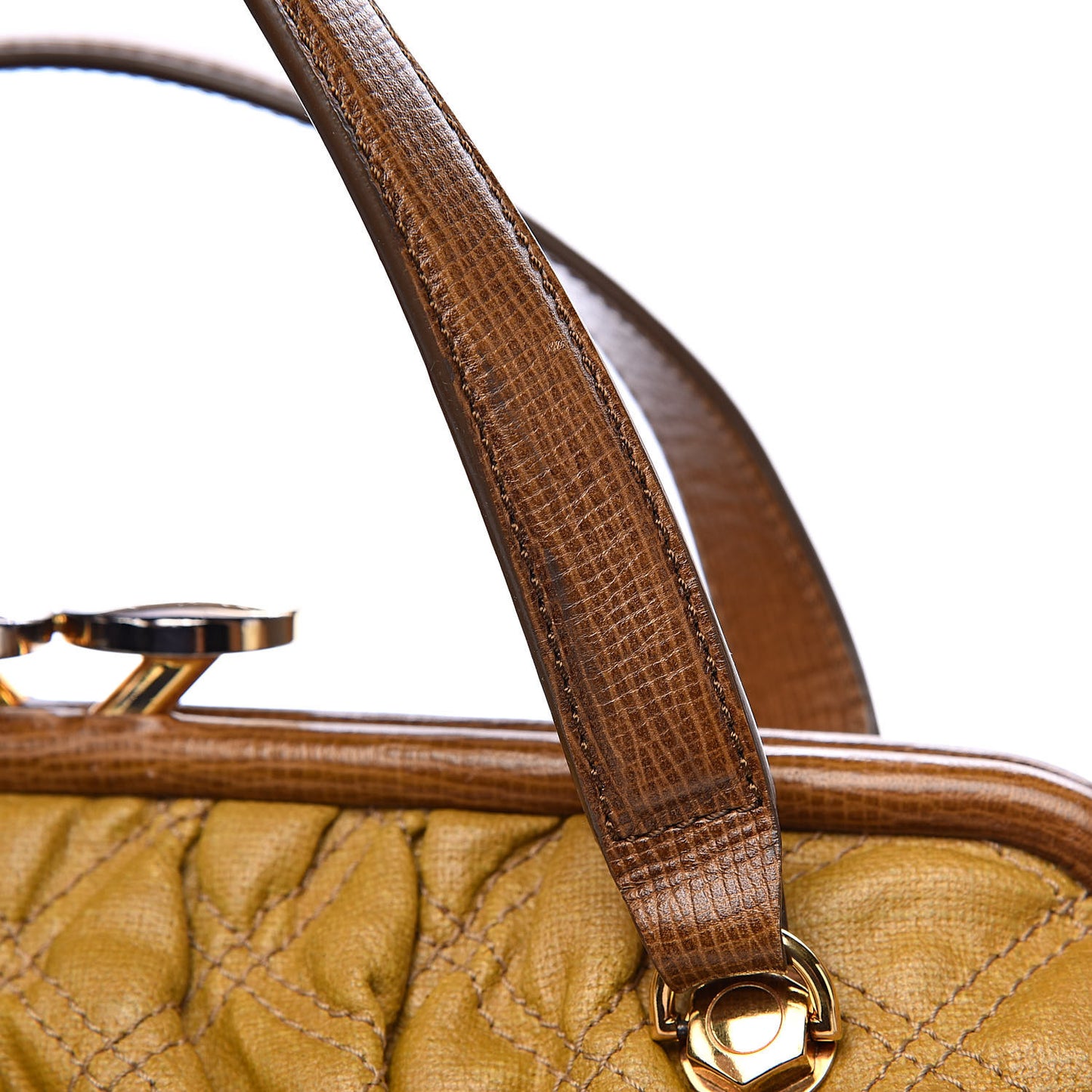 Coated Canvas Quilted Stam Tan