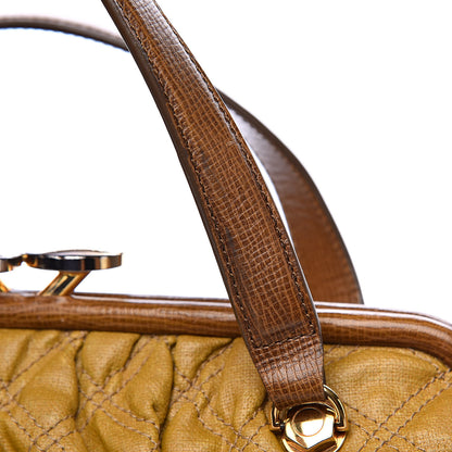 Marc Jacobs Coated Canvas Quilted Stam Tan 10 of 11