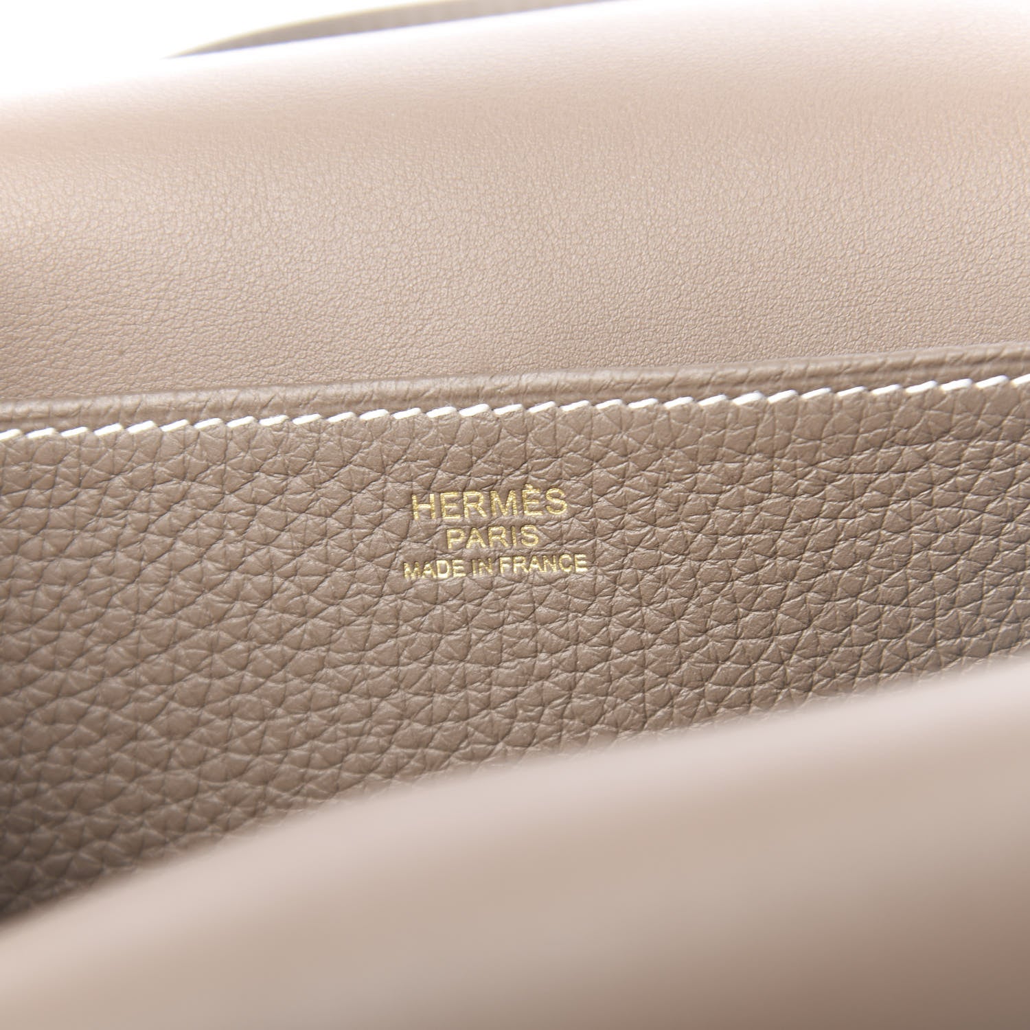 Hermes Taurillon Clemence Halzan 25 Etoupe 7 of 12