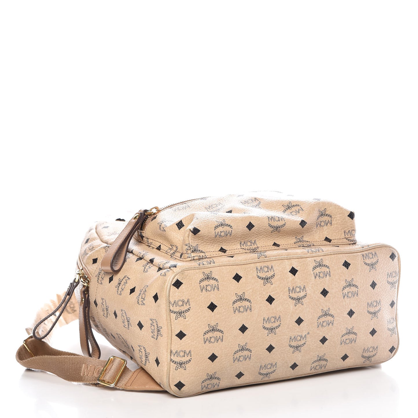 Visetos Medium Studded Stark Backpack Beige