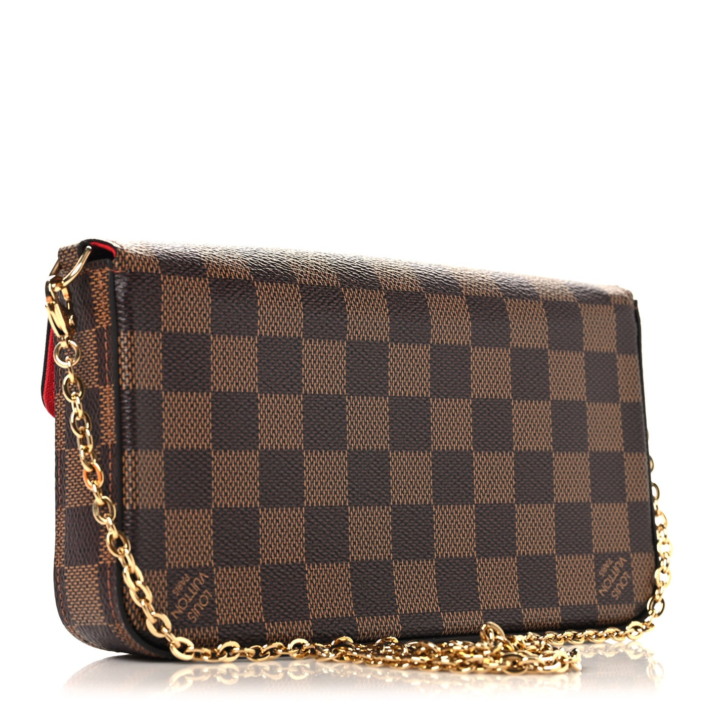 Damier Ebene Pochette Felicie Chain Wallet