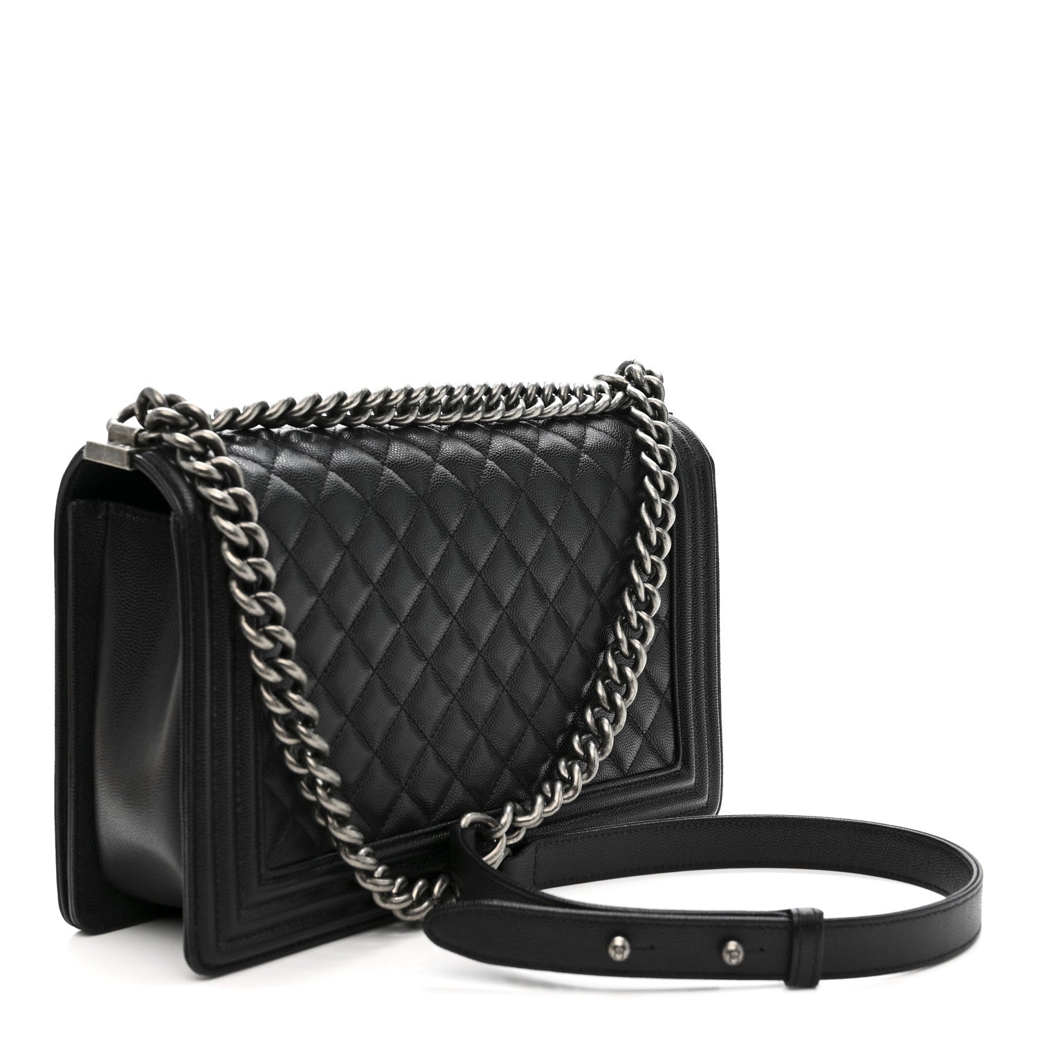 Chanel Caviar Quilted New Medium Boy Flap Black 3 of 12