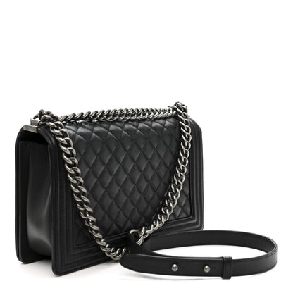 Chanel Caviar Quilted New Medium Boy Flap Black 3 of 12