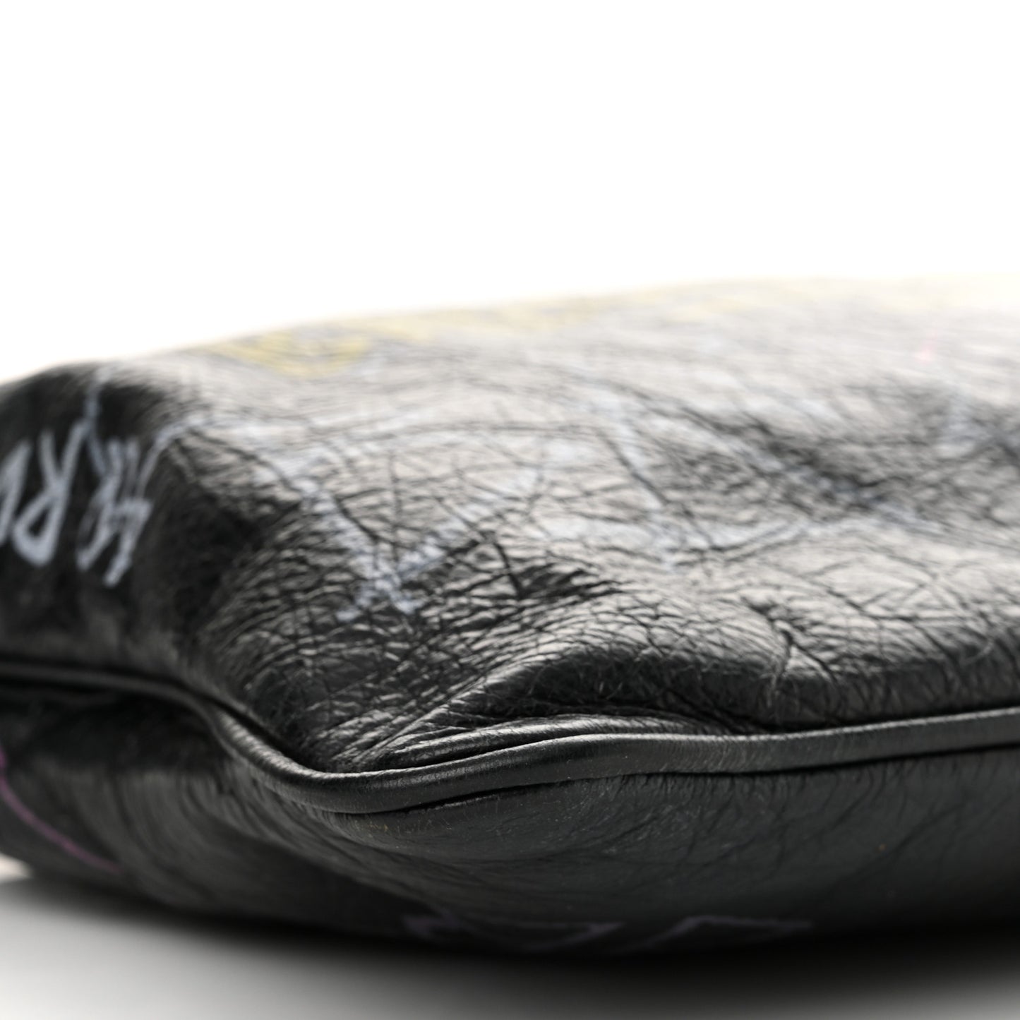 Agneau Arena Graffiti All Over Zip Pouch Black Multicolor