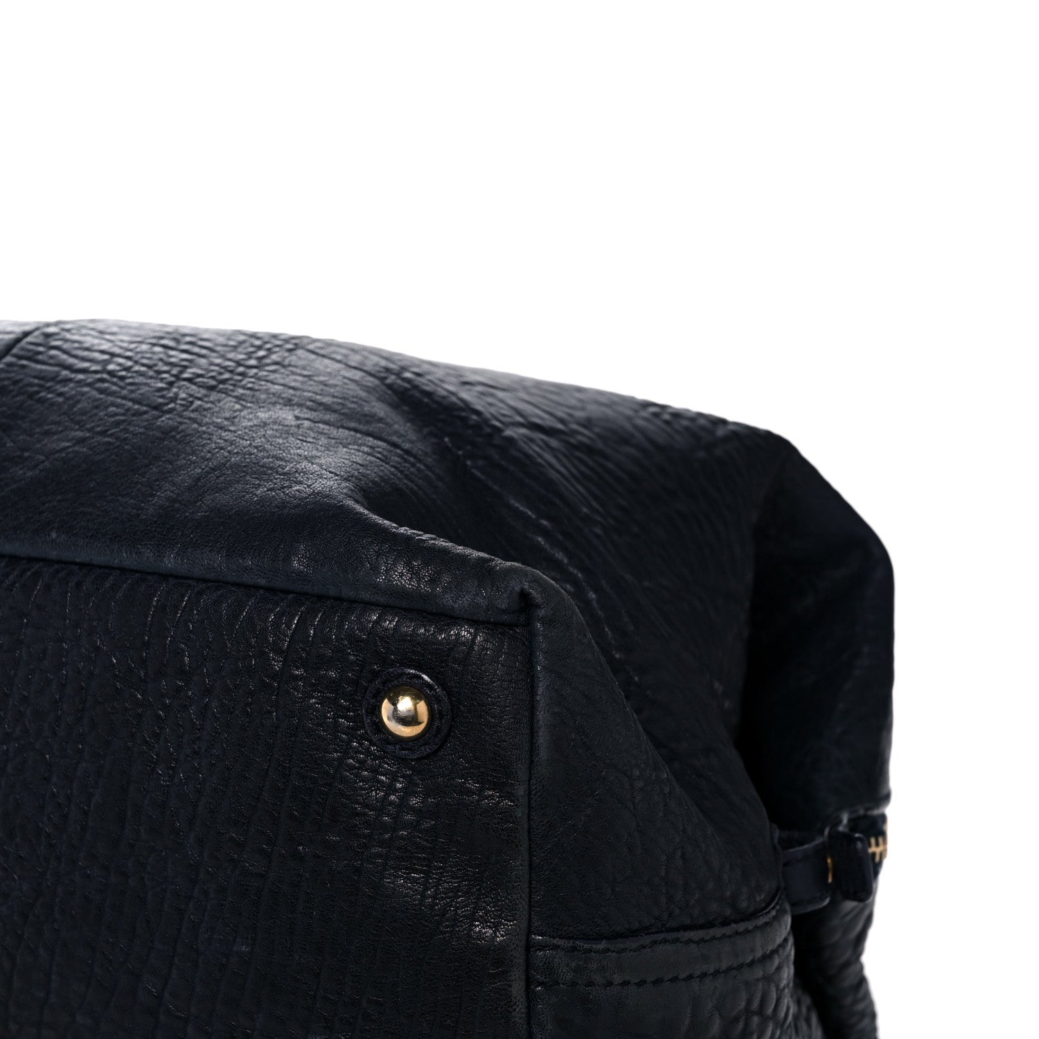 Saint Laurent Pebbled Lambskin Medium Easy Sac Black 11 of 17