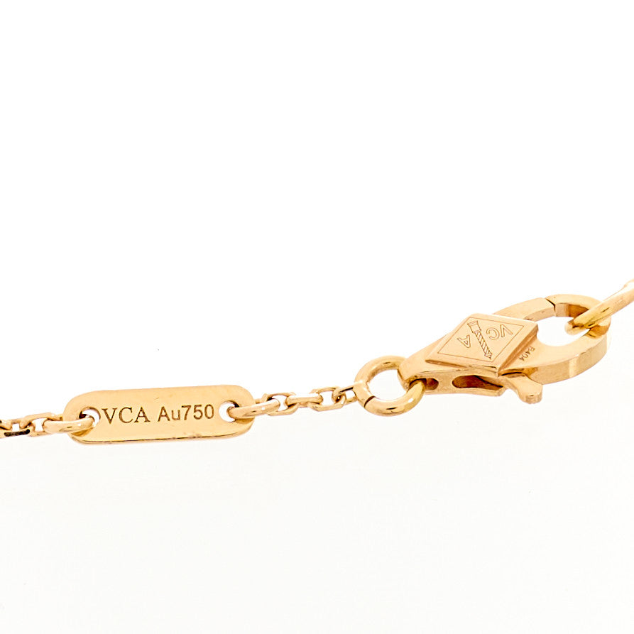 18K Rose Gold Carnelian Sweet Alhambra Bracelet