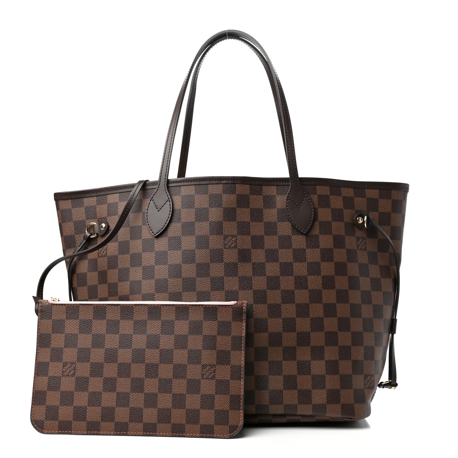 Louis Vuitton Damier Ebene Neo Neverfull MM Rose Ballerine 3 of 10