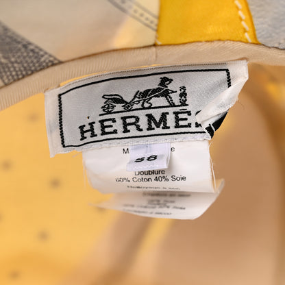 Hermes Silk Carla Patchwork Bucket Hat 58 7 of 7