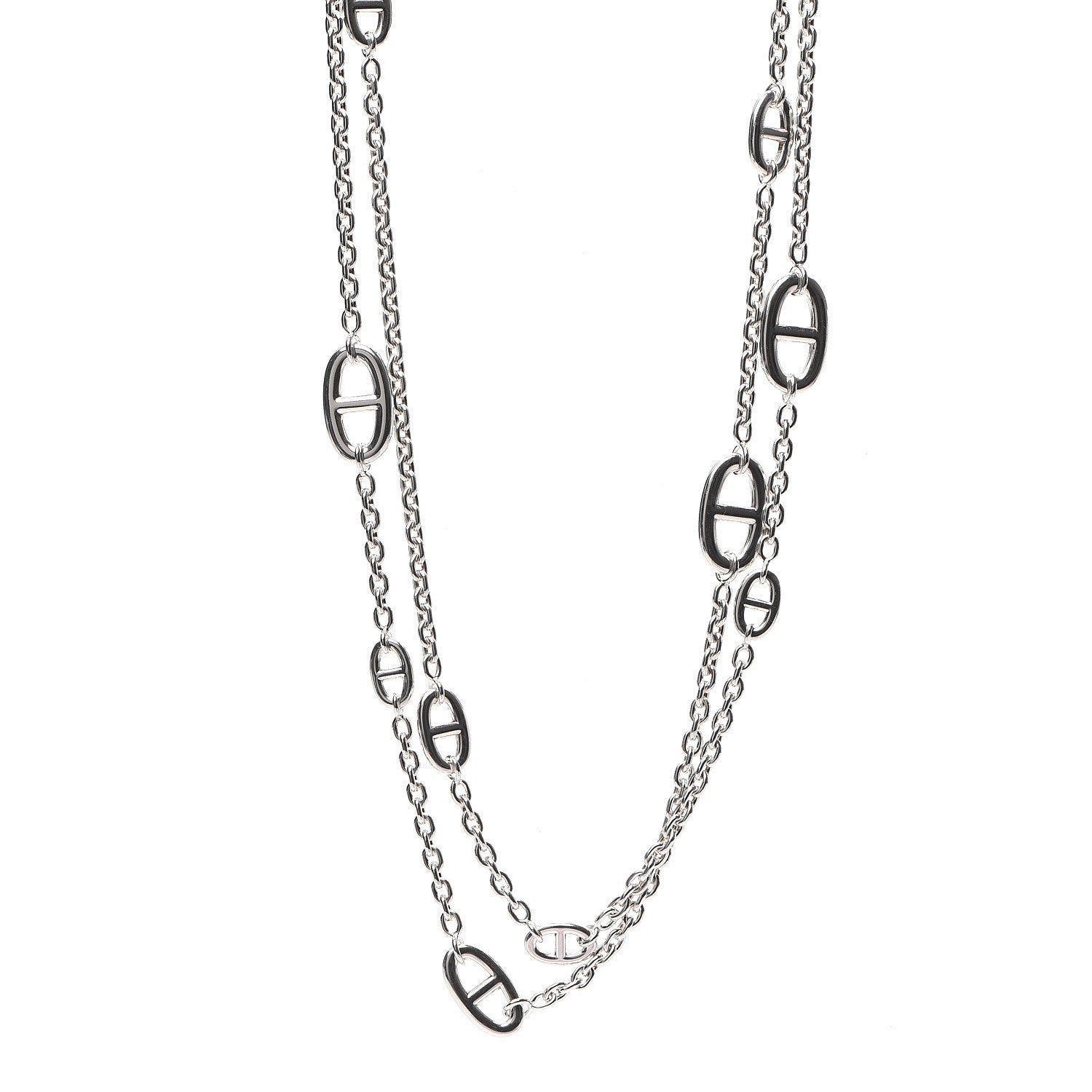 Hermes Sterling Silver Farandole Necklace 120 1 of 4