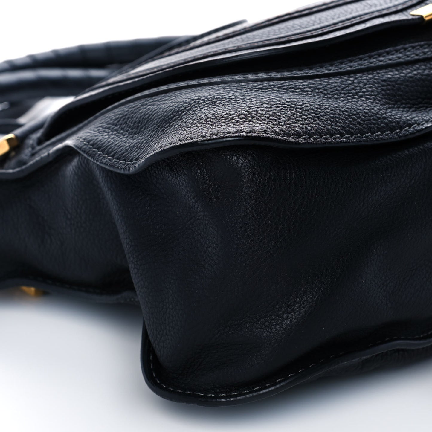 Calfskin Medium Marcie Satchel Black