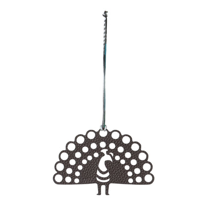 Hermes Epsom Togo Petit H Peacock Bag Charm Multicolor 2 of 8