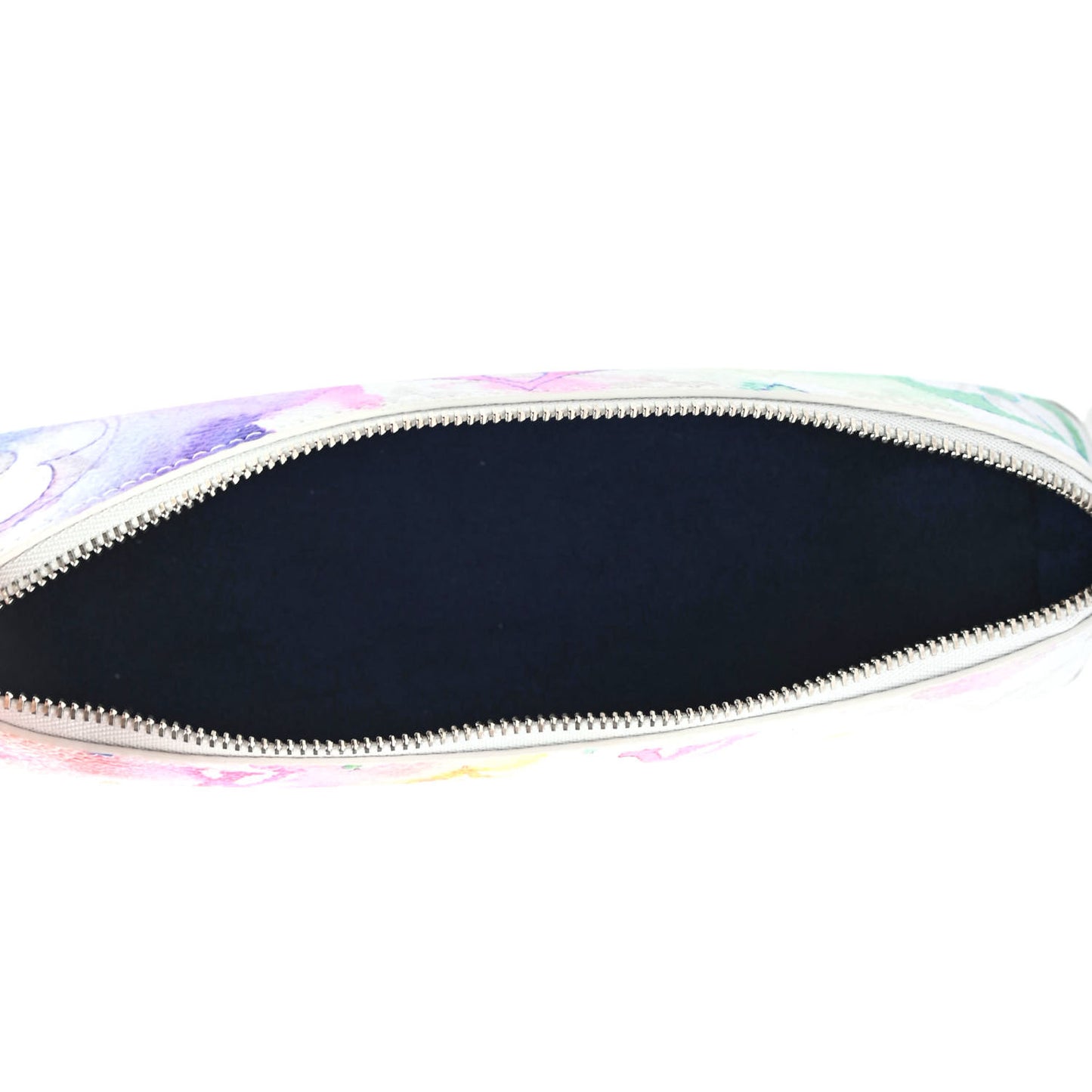 Monogram Watercolor Elizabeth Pencil Pouch Multicolor