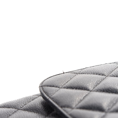 Chanel Caviar Quilted Jumbo Double Flap Black 9 of 19