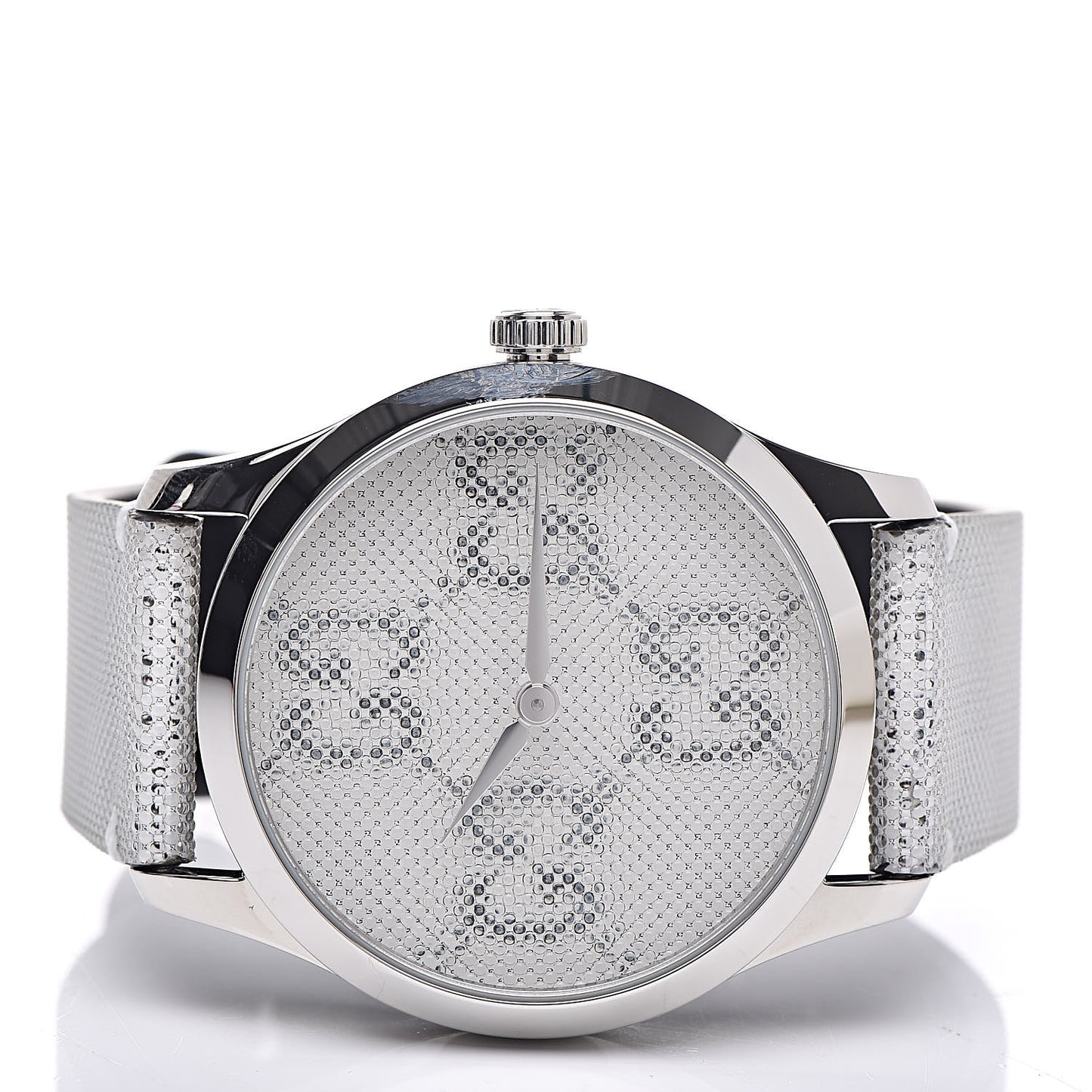 Stainless Steel Calfskin 38mm G-Timeless GG Hologram Quartz Watch