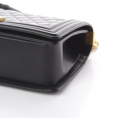 Chanel Lambskin Quilted Medium Boy Flap Black 6 of 9