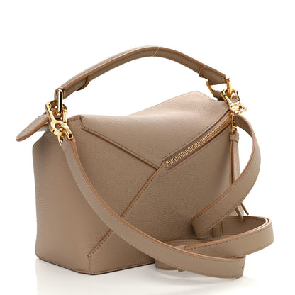 Loewe Grained Calfskin Small Puzzle Edge Bag Sand 3 of 10