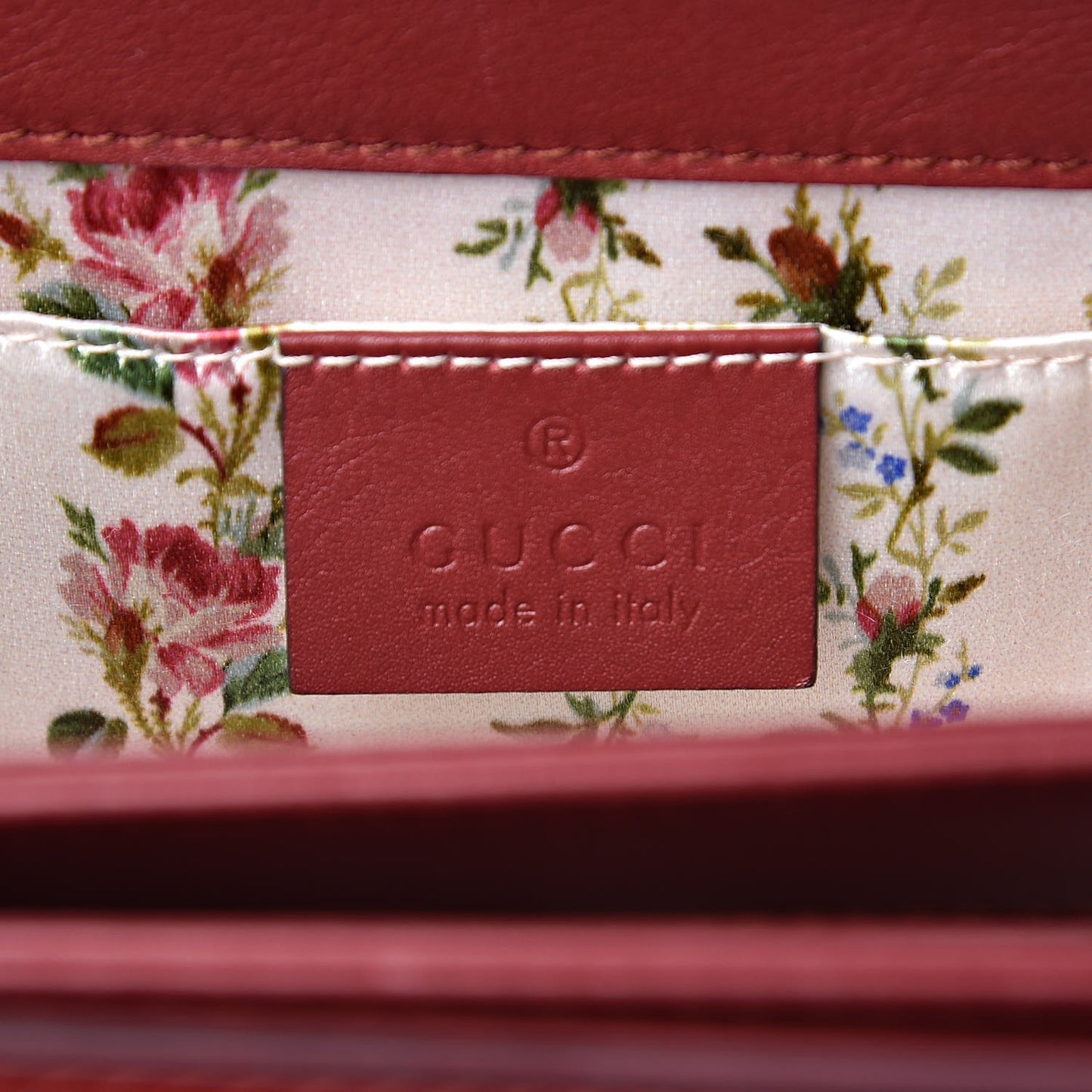 Calfskin Lisse Cornice Crystal Mini Thiara Top Handle Bag Cerise Red Gold Multicolor