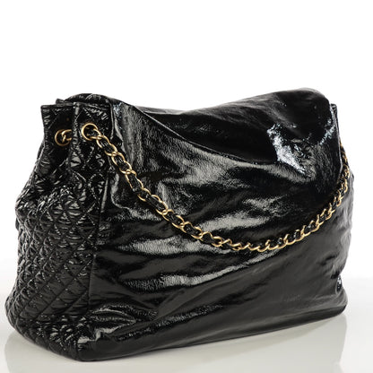 Chanel Vinyl Rock and Chain Large Flap Black 3 of 7