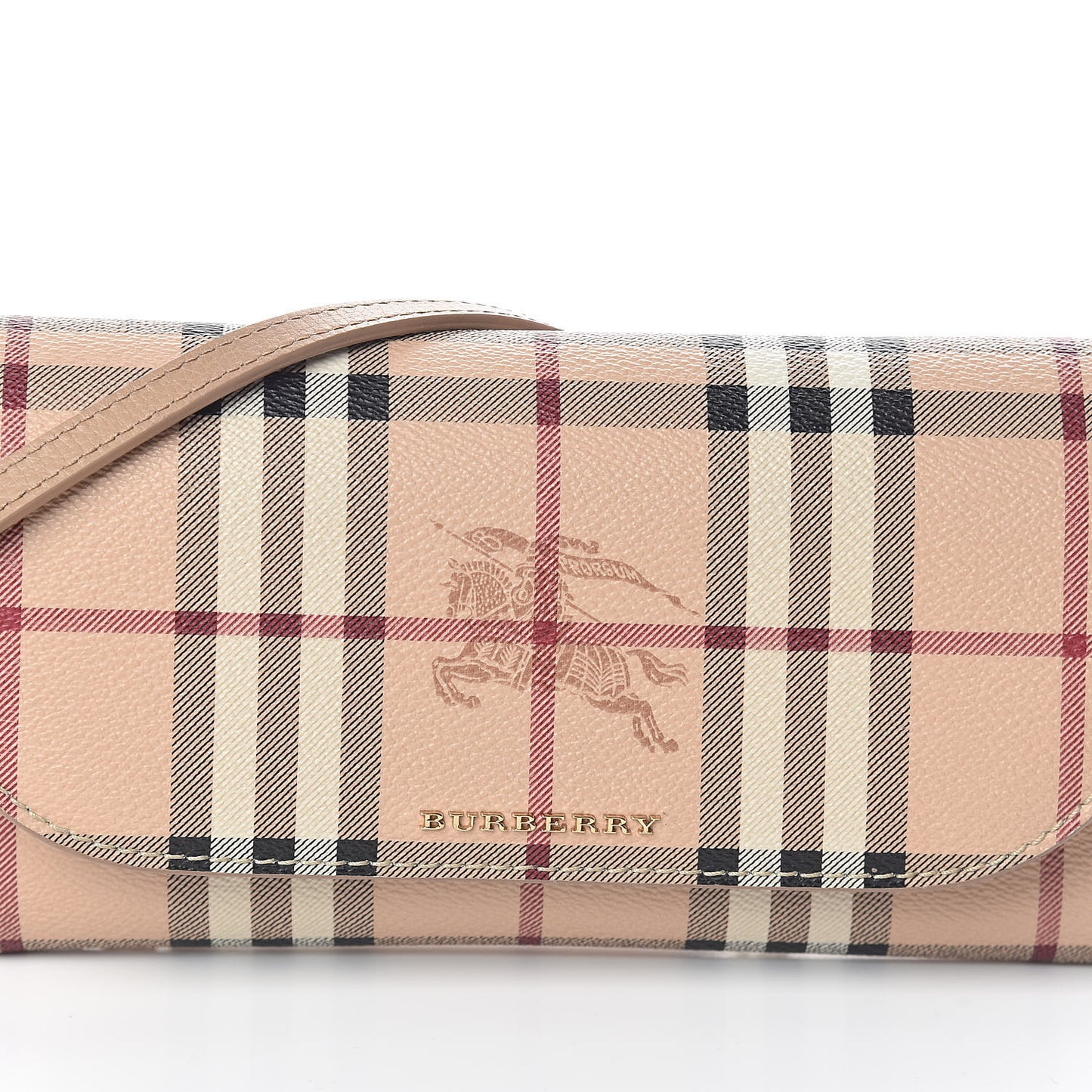 Haymarket Check Henley Wallet On Chain Mid Camel