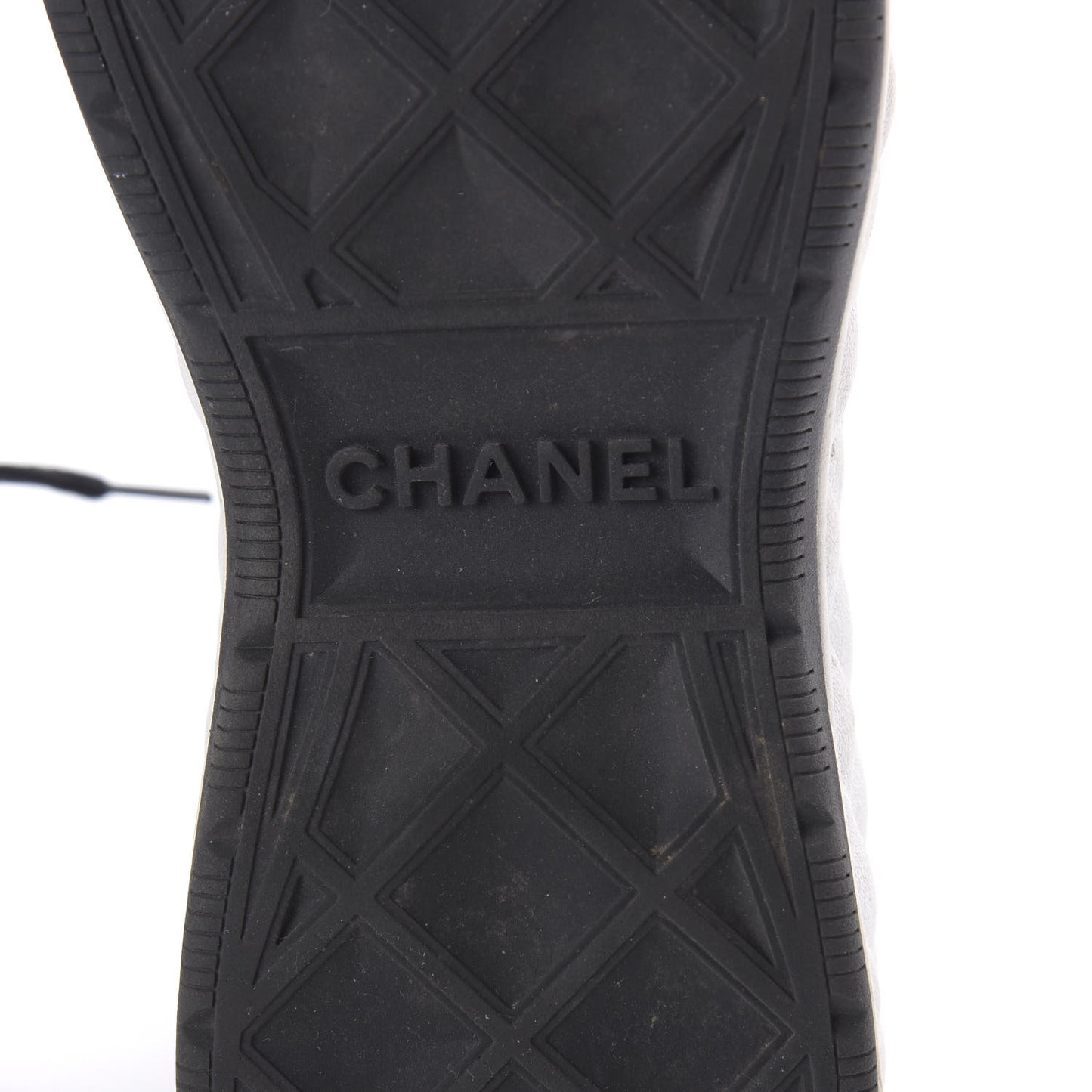 Velvet Calfskin Mixed Fibers CC Sneakers 36.5 Black