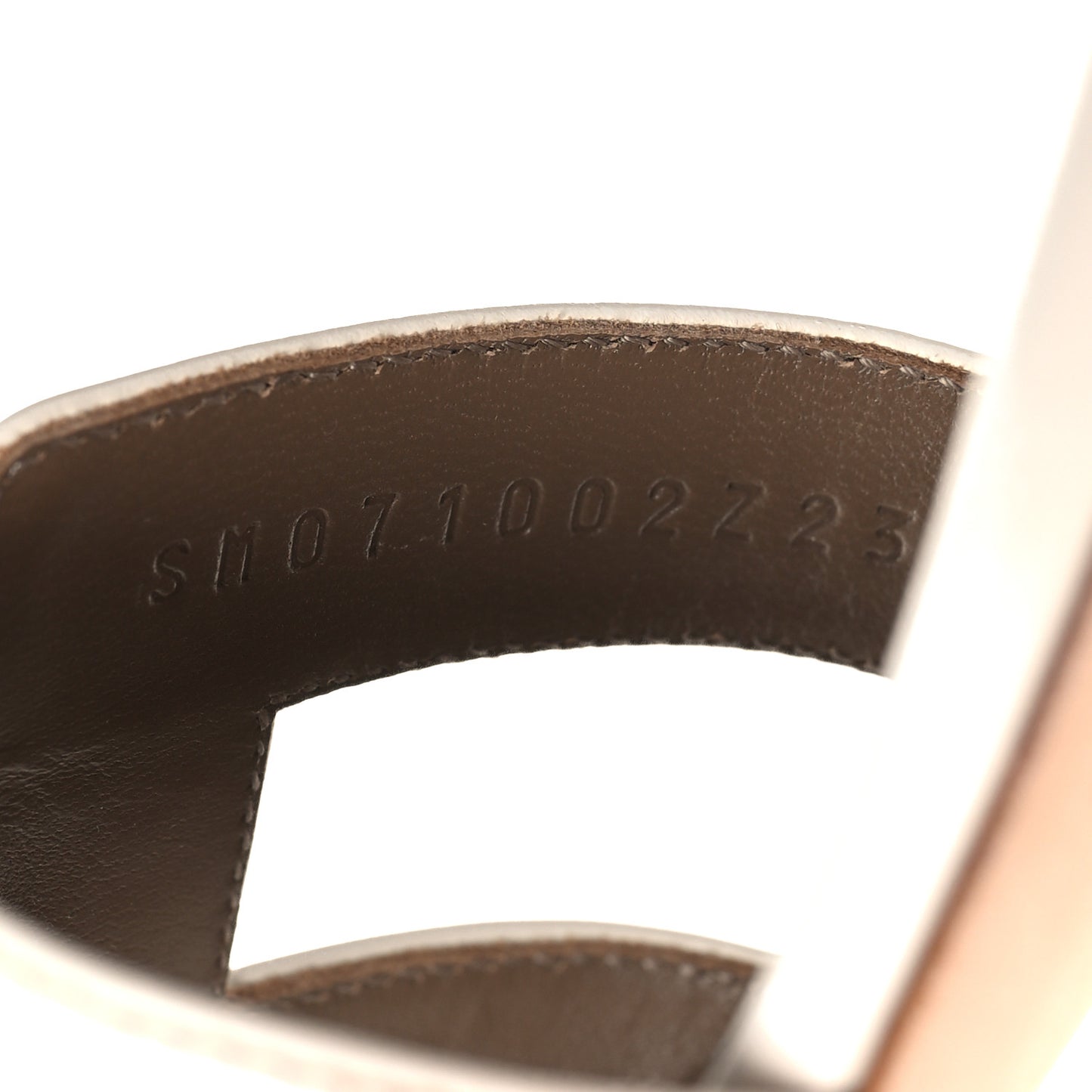 Calfskin Oasis Sandals 36 White