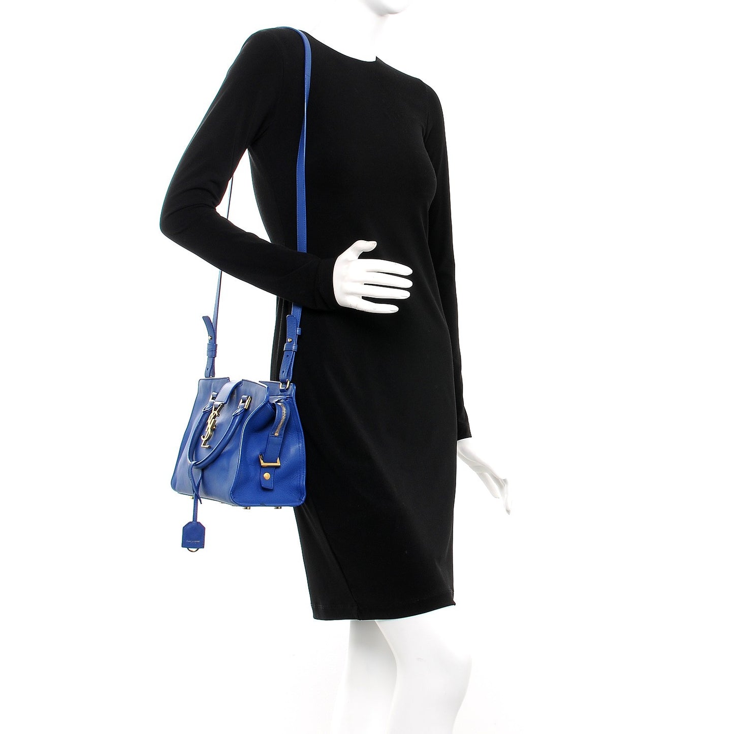 Calfskin Monogram Baby Cabas Blue Majorelle