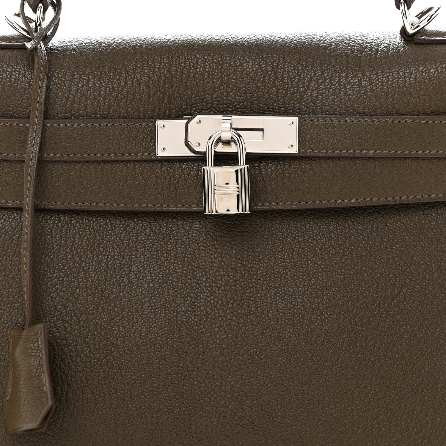 Hermes Chevre De Coromandel Kelly Retourne 32 Vert Olive 7 of 11