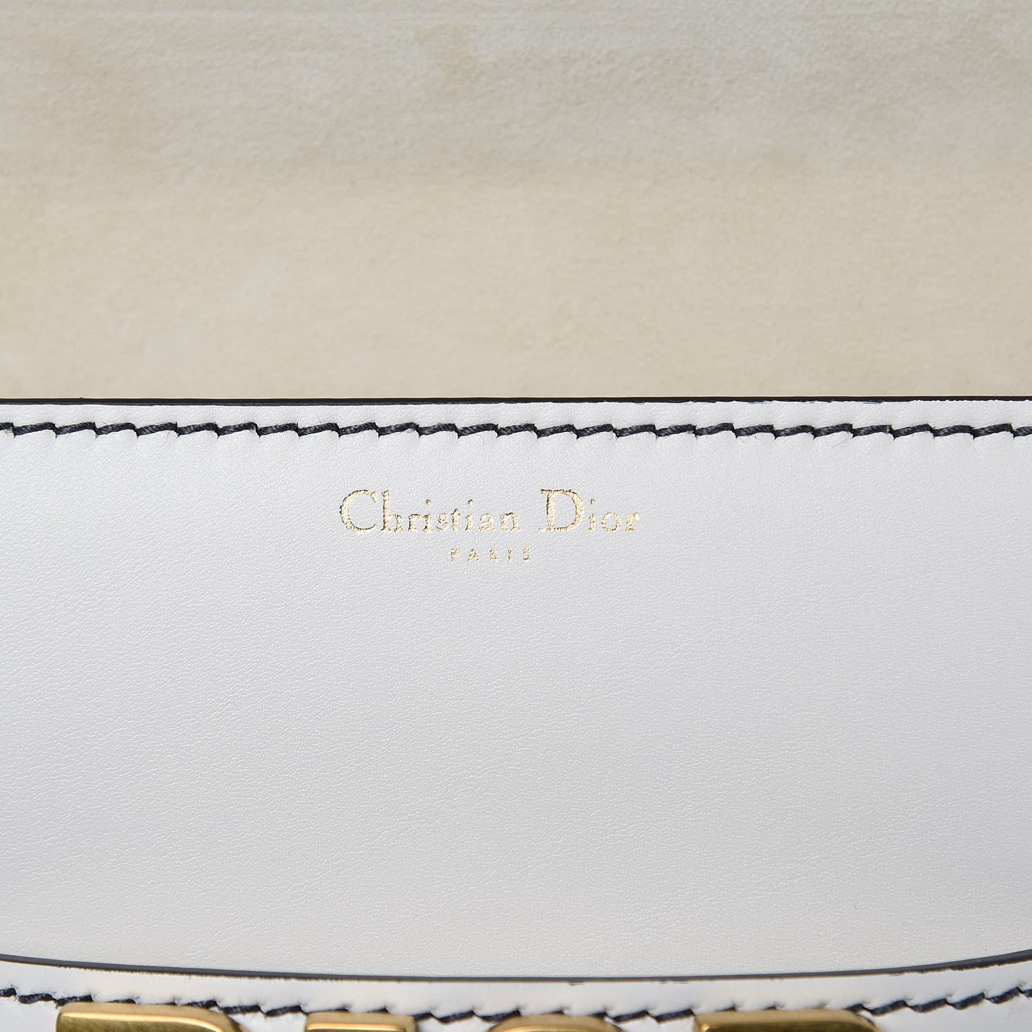 Christian Dior Smooth Calfskin Dio(r)evolution Flap Clutch White 6 of 9