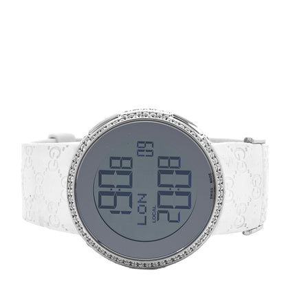 Gucci Stainless Steel Rubber Diamond 40mm Digital I-Gucci Watch 2 of 5