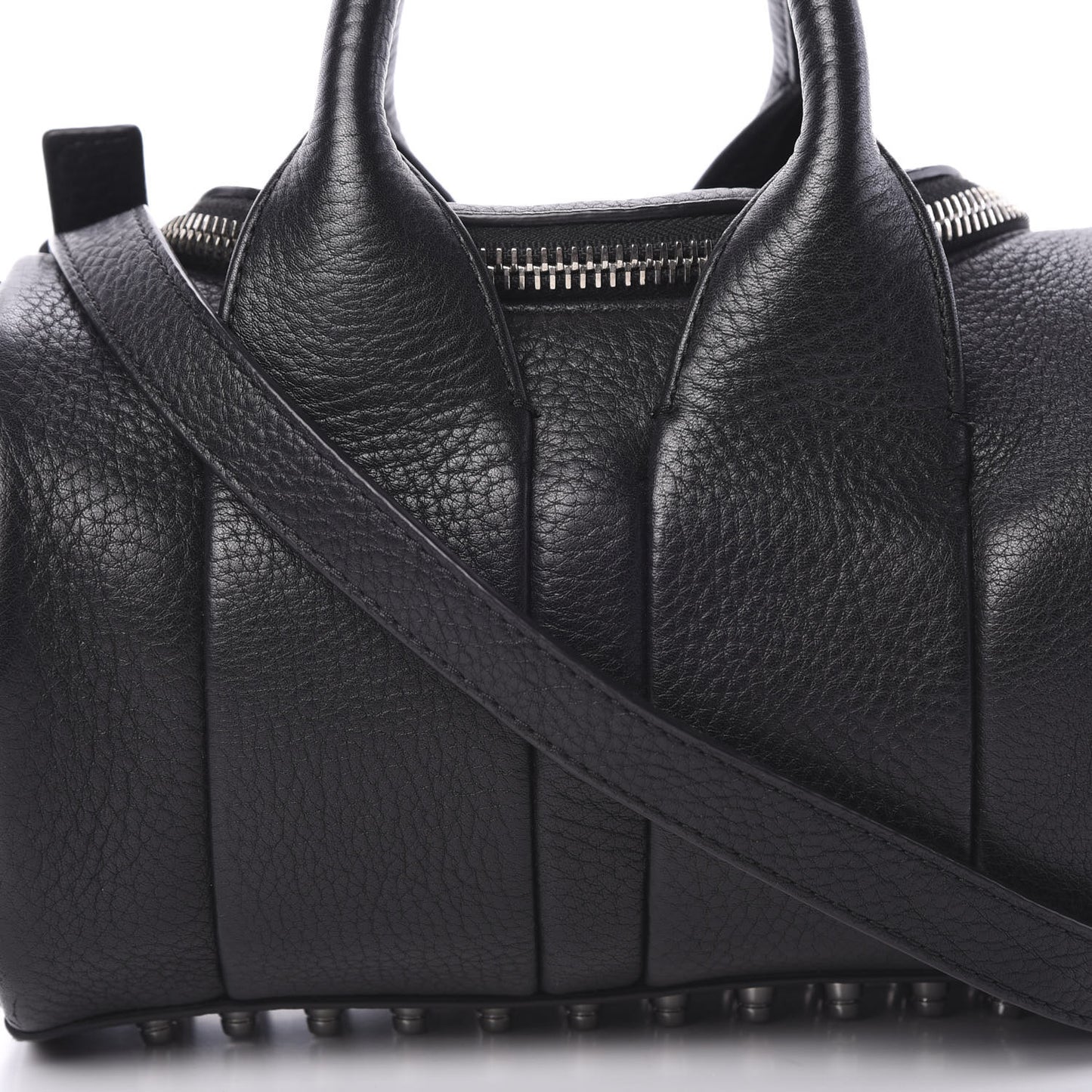 Pebbled Lambskin Rockie Black Rhodium Hardware
