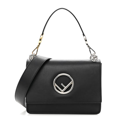 Fendi Vitello Century Opaco F is Fendi Kan I Shoulder Bag Black 1 of 16