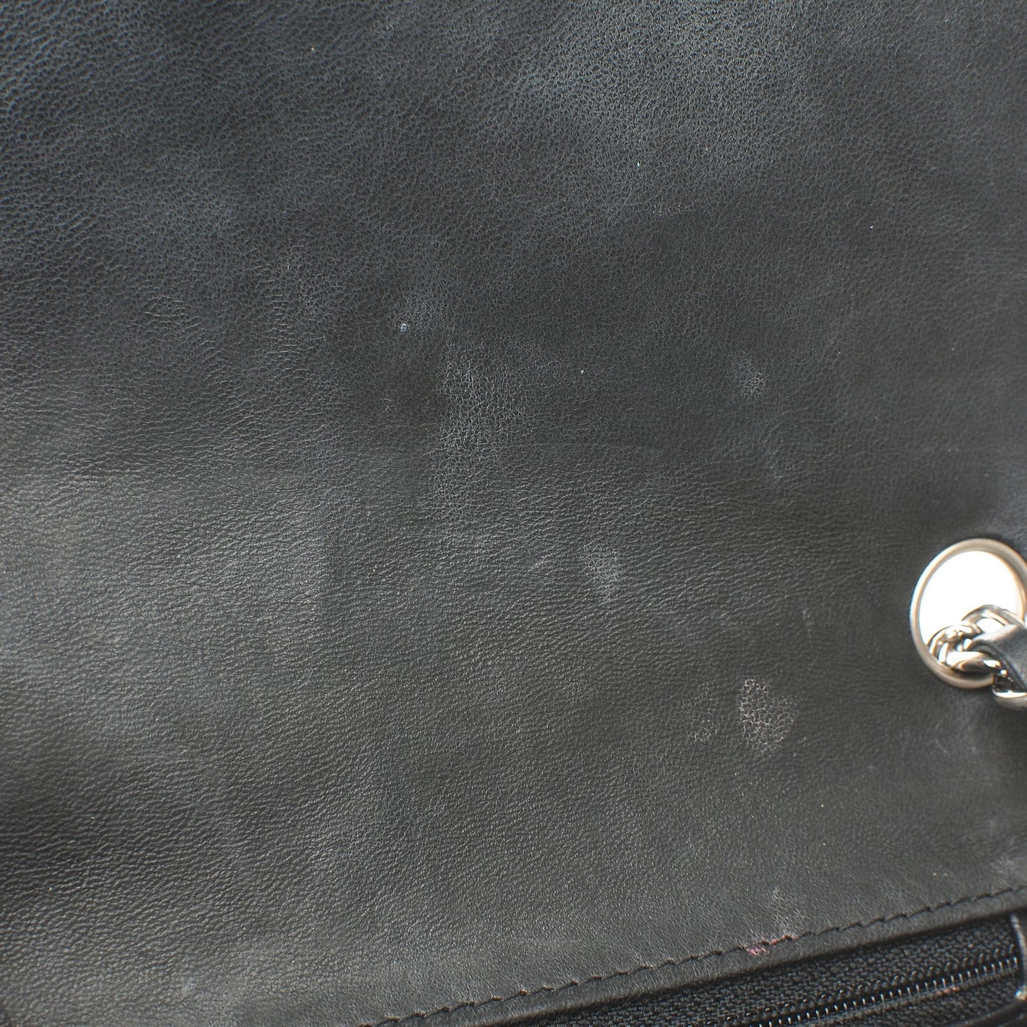 Lambskin Quilted Mini Square Flap Black