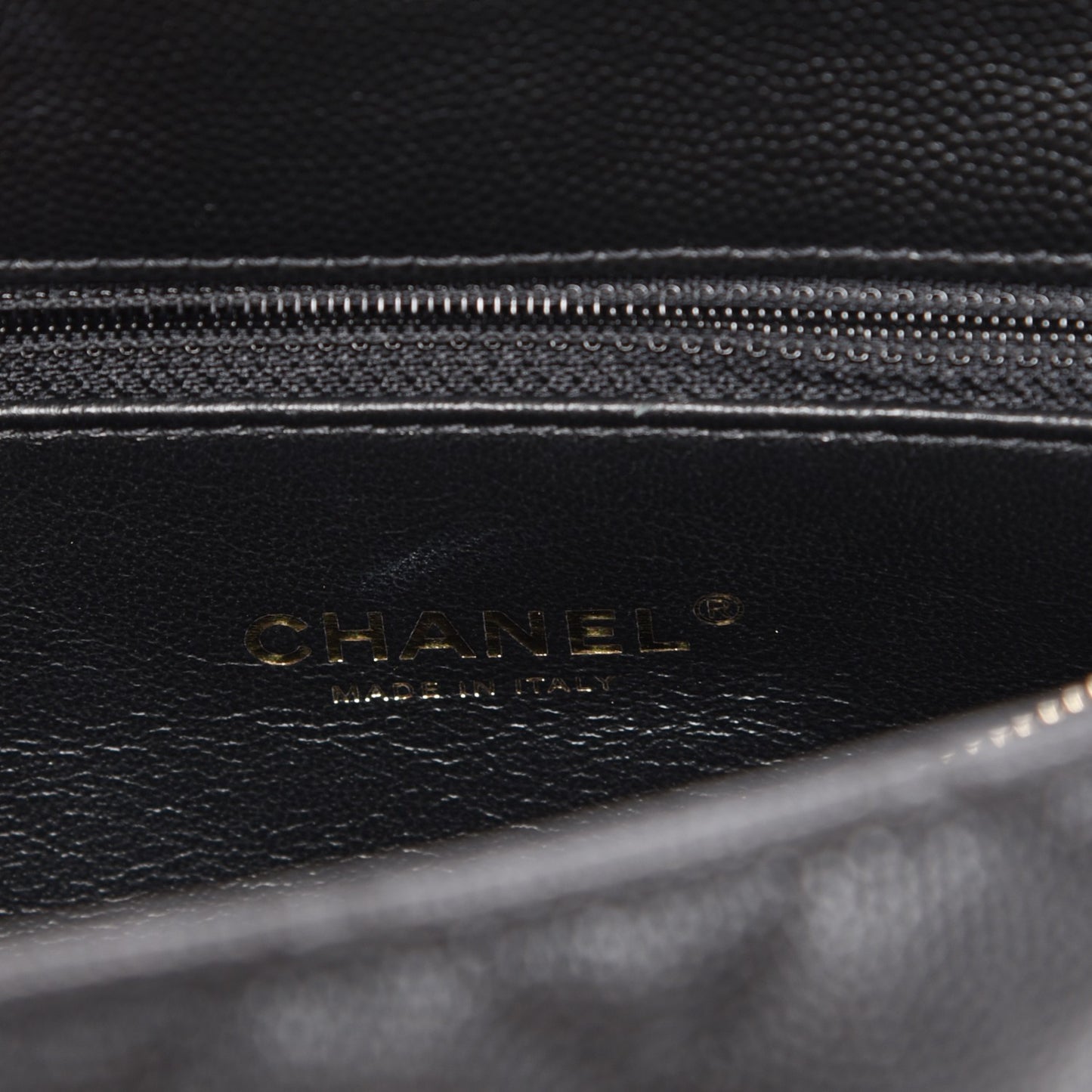 Caviar Lizard Quilted Medium Coco Handle Flap Black