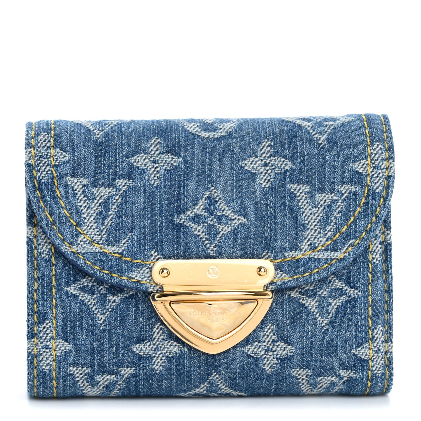 Denim Amelia Compact Wallet Blue