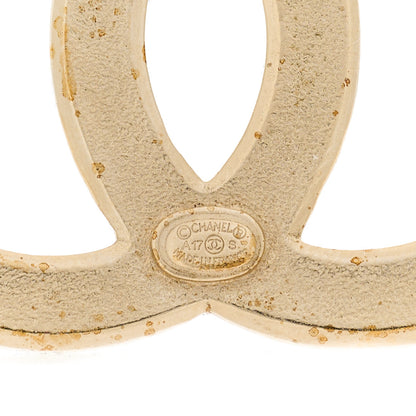 Chanel Crystal CC Brooch Light Gold 3 of 5