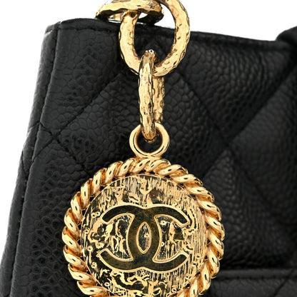Chanel Caviar Quilted Medallion Tote Black 13 of 15