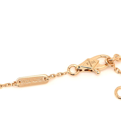Van Cleef & Arpels 18K Yellow Gold Mother of Pearl Sweet Alhambra Butterfly Bracelet 5 of 6