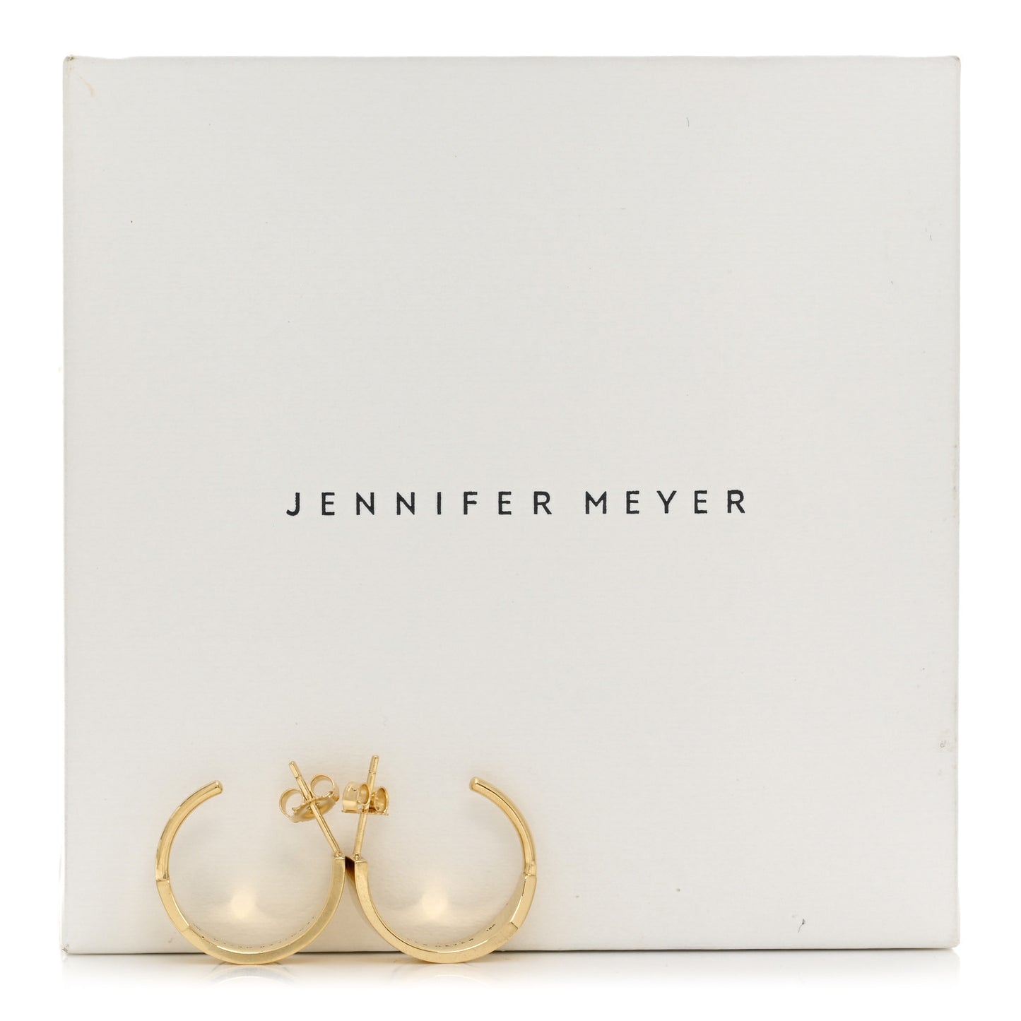 18K Yellow Gold Wide Ellen Hoop Earrings