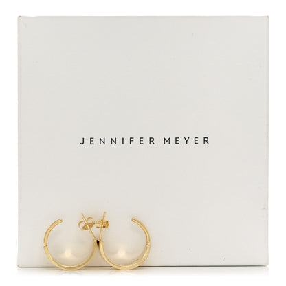 Jennifer Meyer 18K Yellow Gold Wide Ellen Hoop Earrings 6 of 6