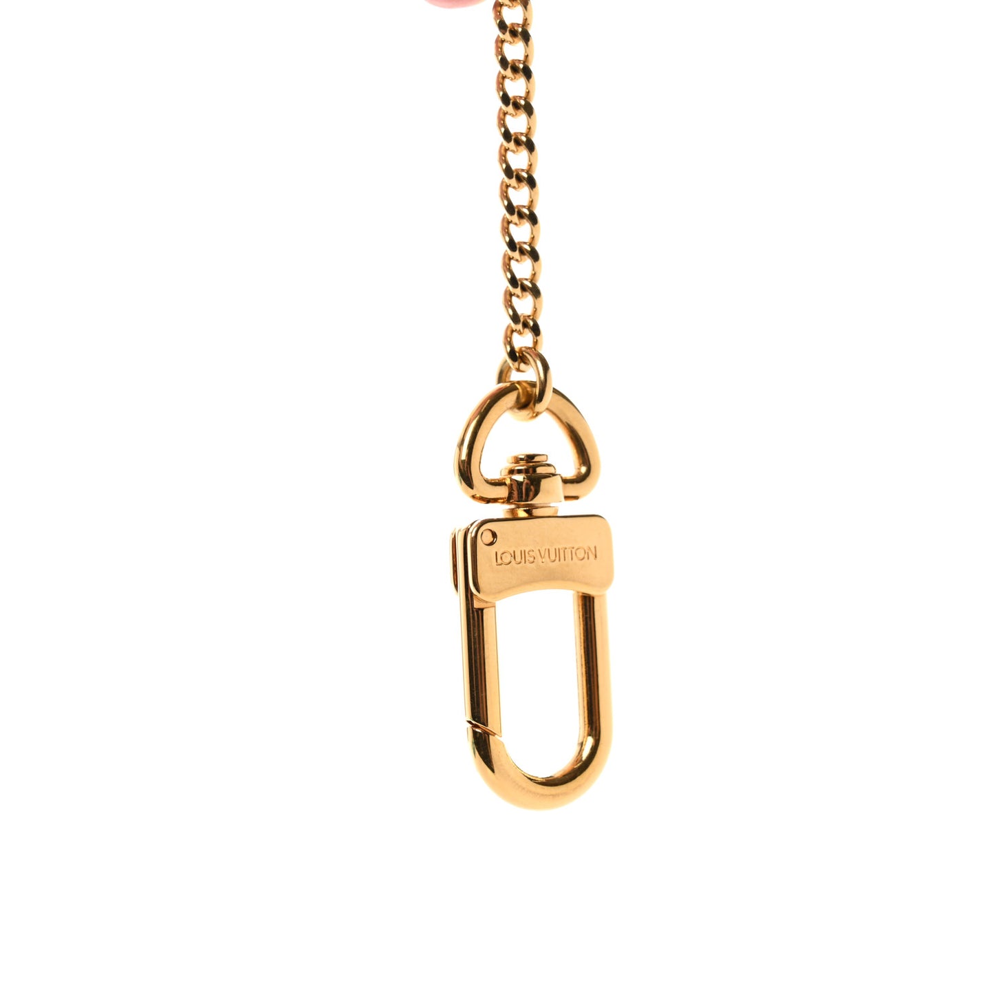Metal Pochette Extender Key Ring Chain Gold