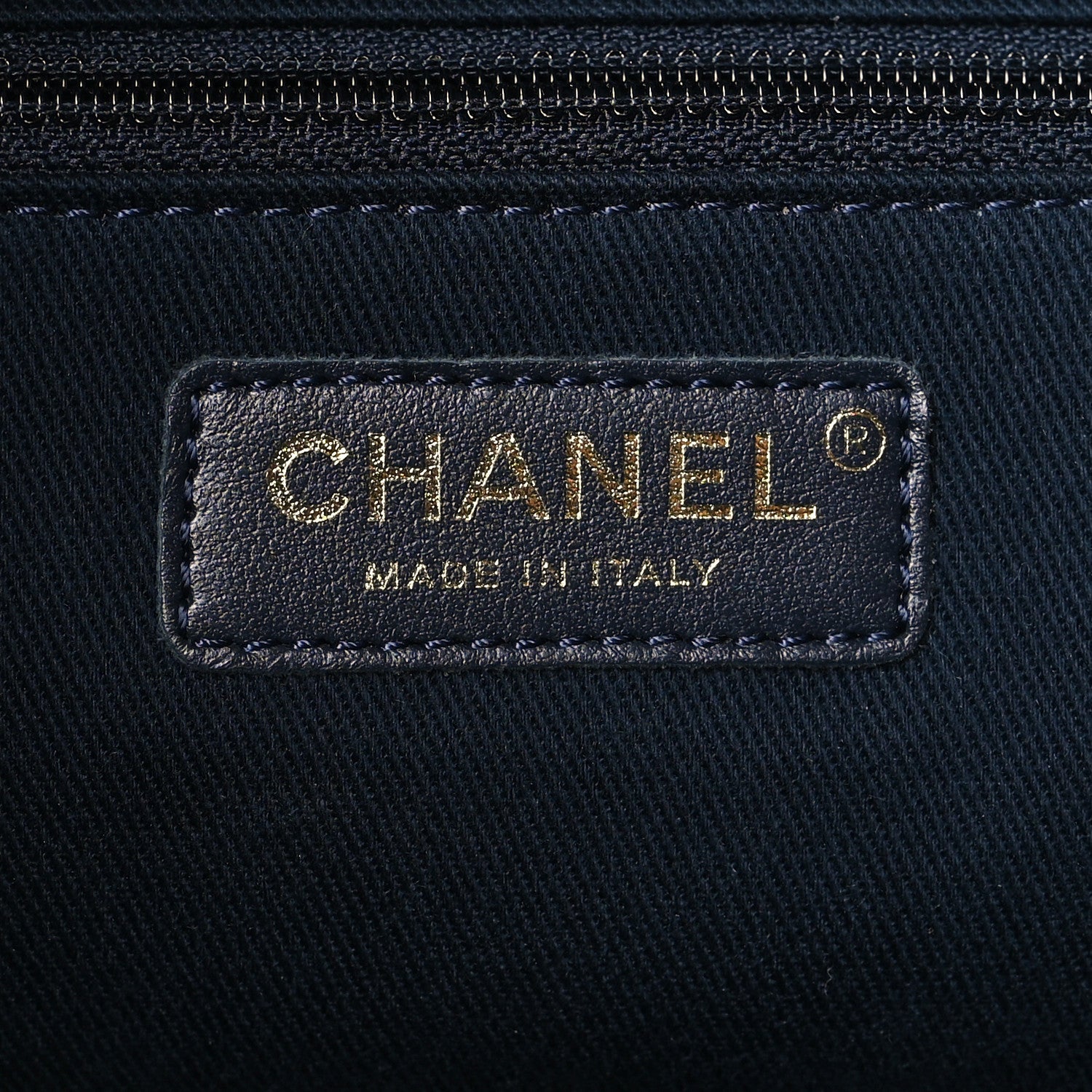 Chanel Caviar Quilted Large Business Affinity Shopping Bag Navy 6 of 10