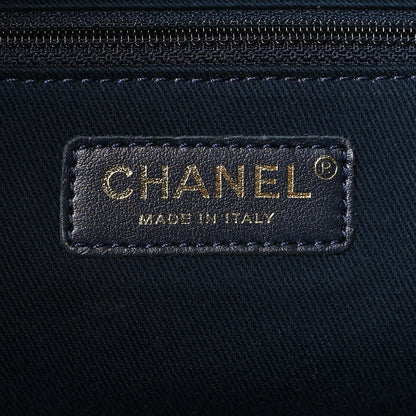 Chanel Caviar Quilted Large Business Affinity Shopping Bag Navy 6 of 10